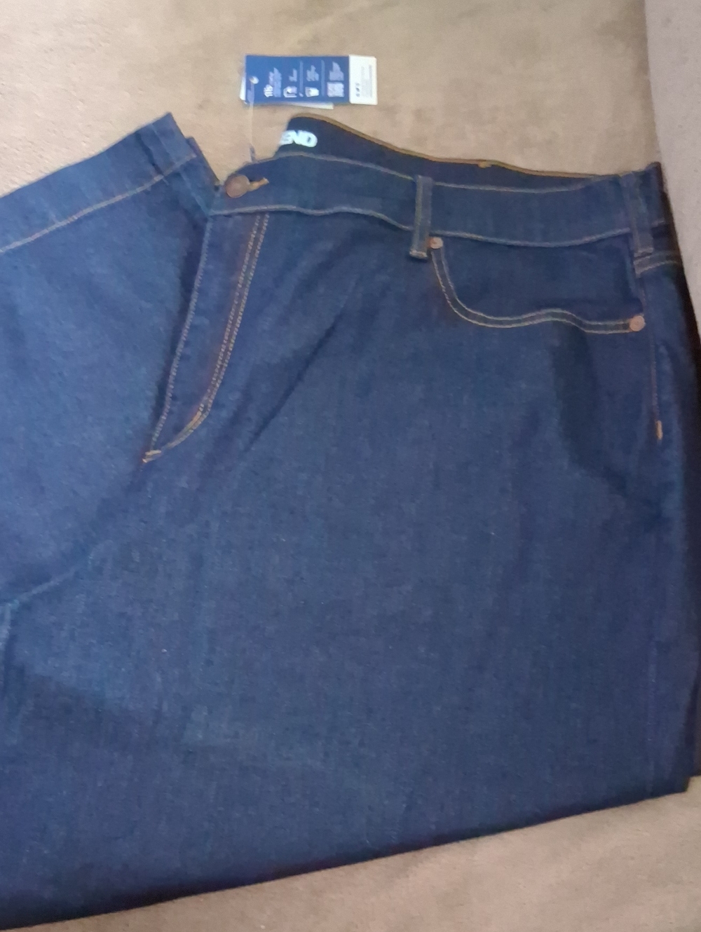 Lands' End Women's Dark Blue Ankle Jeans